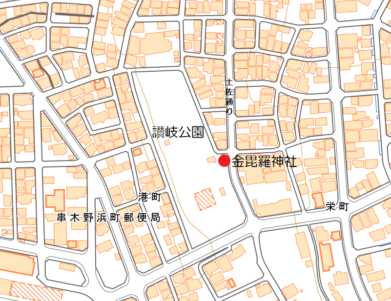 金毘羅神社地図