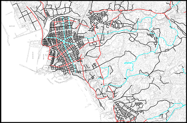 市道路網図